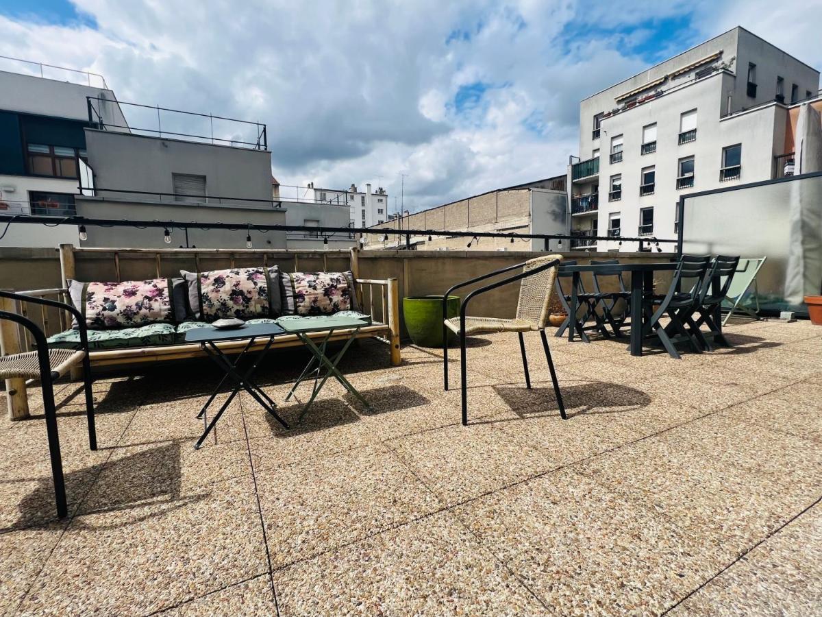 Bel Appartement Avec Terrasse Pantin Exterior photo